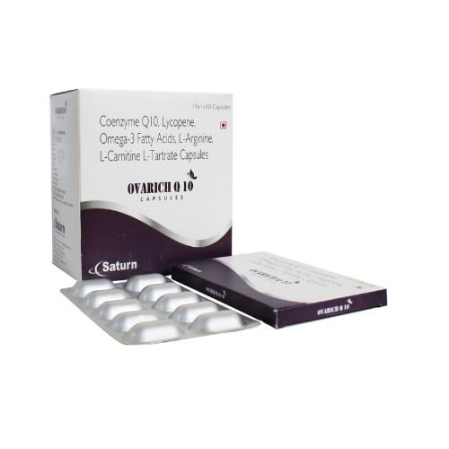 Coenzyme Q10 Lycopene Omega-3 Fatty Acids L-Arginine L Carnitine Tartrate Capsules | Ovarich Q10