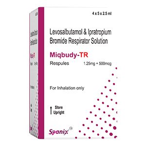 Levosalbutamol Ipratropium Bromide Respirator Solution | Miqbudy-TR Respules