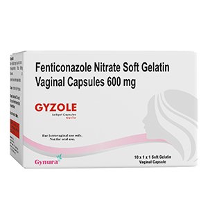 Fenticonazole Nitrate Vaginal Capsules 600 mg | Gyzole