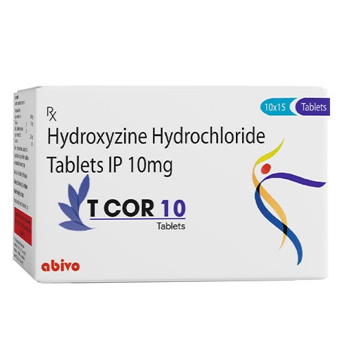 Hydroxyzine Hydrochloride Tablets IP 10 mg | Tcor-10